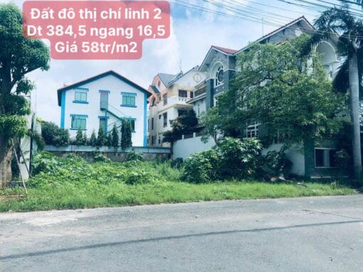 Bán Đất Chí Linh 2 Vũng Tàu: 400m2 Ngang 16.5m Giá 58 Triệu/m2